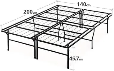 ZINUS SmartBase Bed Base - 35 cm height No-Assembly Slatted, Metal Frame