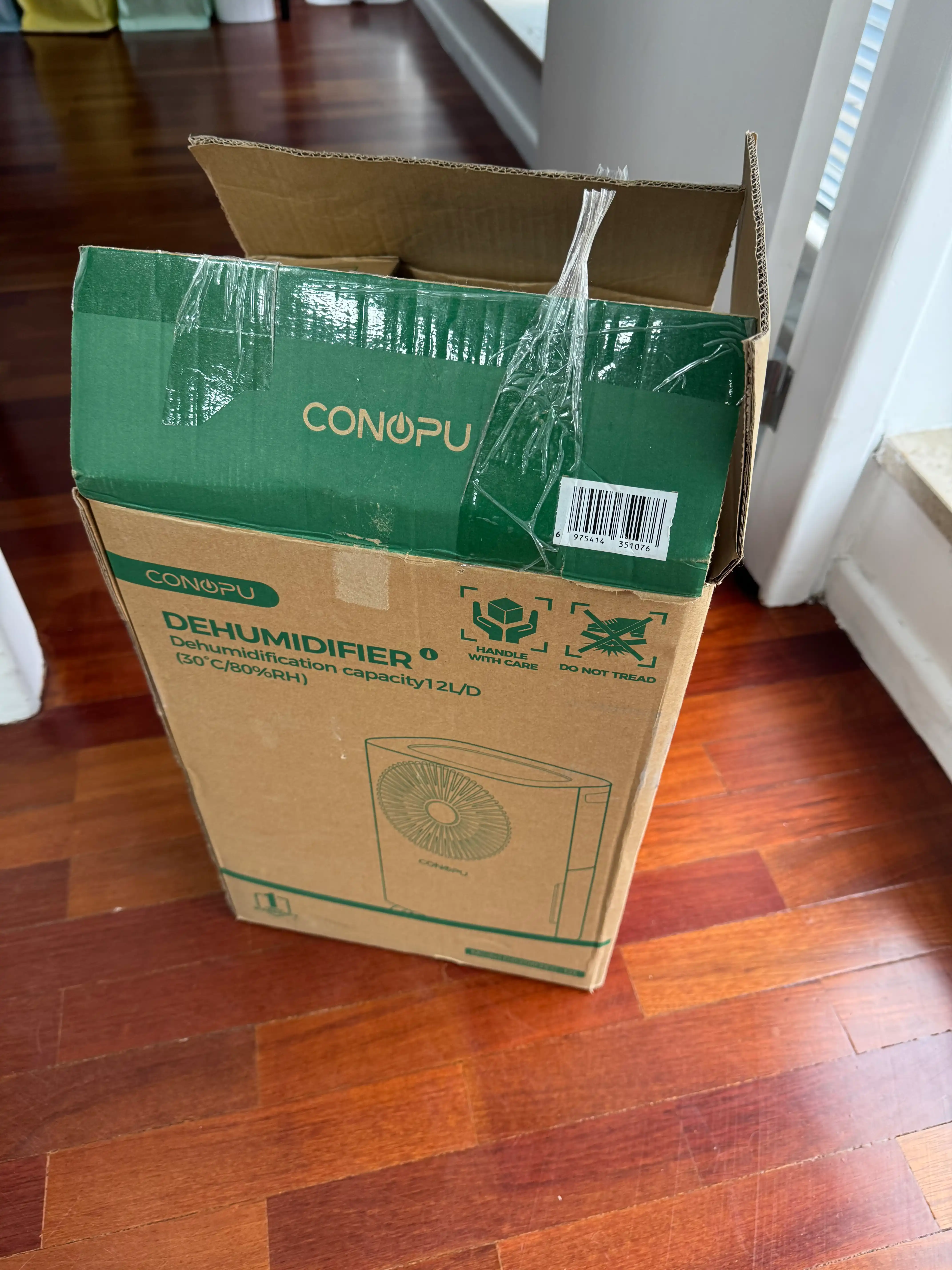 CONOPU Dehumidifier 12 L/day, continuous drain, auto mode, sleep mode, 24h timer