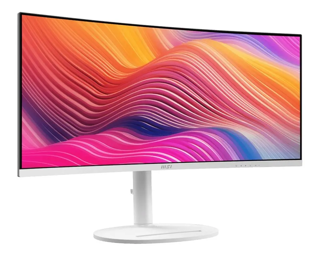 MSI Modern MD342CQPW 34" Curved Ultrawide UWQHD 3440x1440 120Hz, USB-C 98W, KVM, white
