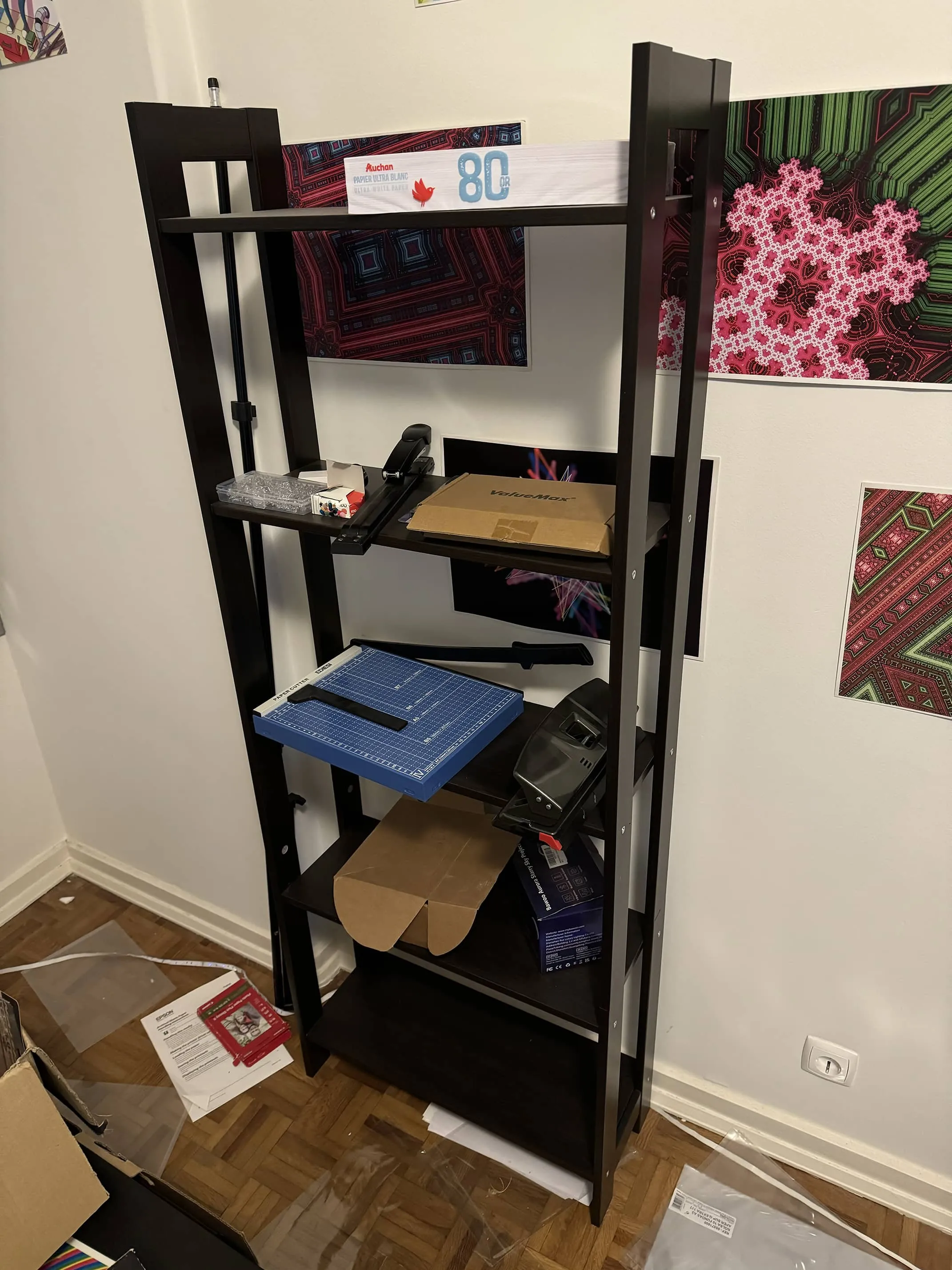Bookcase LAIVA IKEA, black wood, 62x165 cm, photo 3