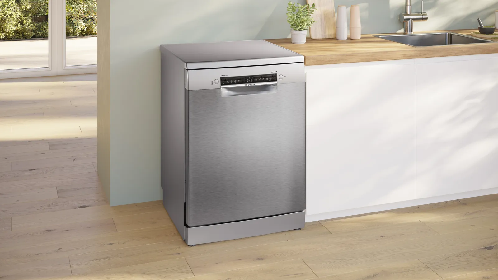 Bosch Serie 4 SMS4EMI06E Dishwasher, 60 cm, 14 place settings, Home Connect, stainless steel, photo 2