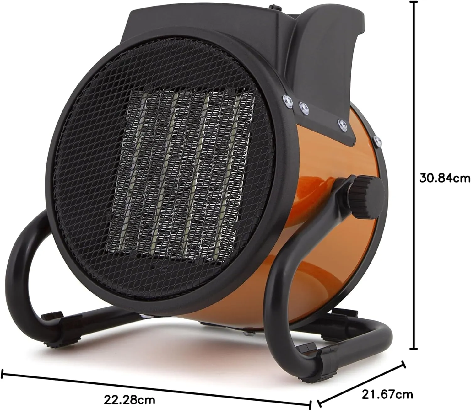 Orbegozo FHR 2040 Professional Ceramic Heater 2000 W, two heat settings, adjustable thermostat and summer fan mode, red, photo 2