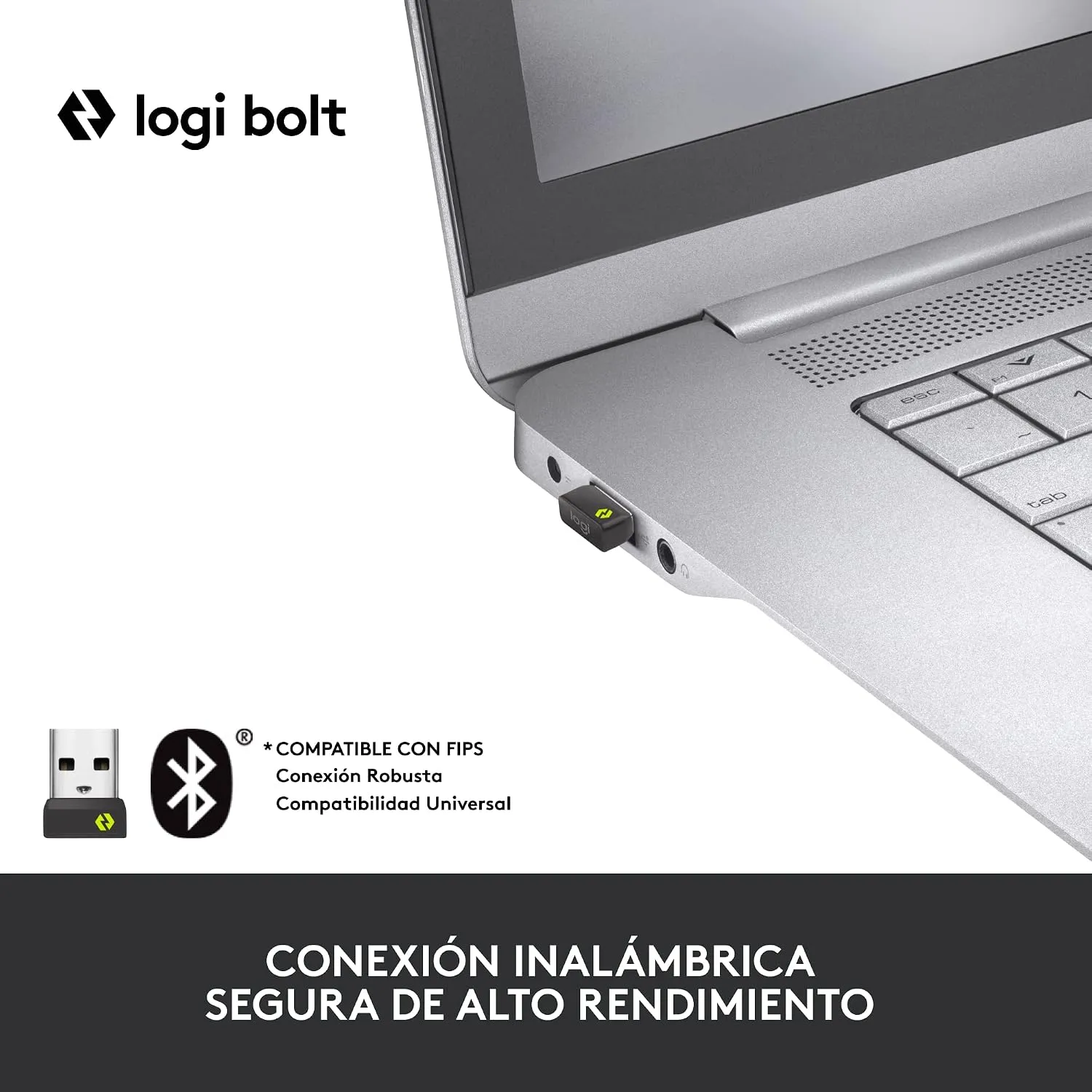 Logitech MX Keys for Business wireless keyboard, graphite, US QWERTY layout, full size with numpad, backlit, USB-C rechargeable, photo 2