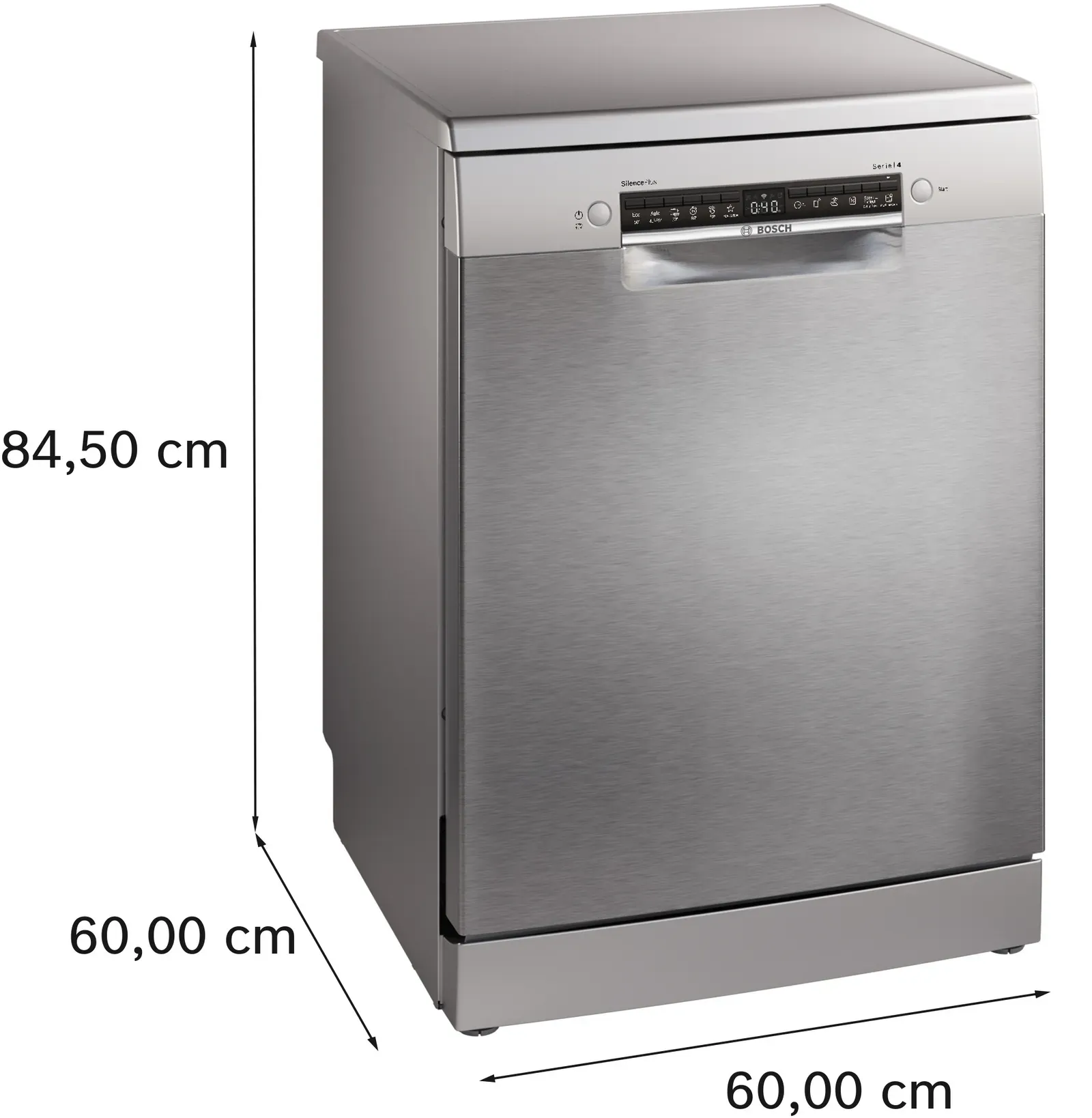 Bosch Serie 4 SMS4EMI06E Dishwasher, 60 cm, 14 place settings, Home Connect, stainless steel, photo 4