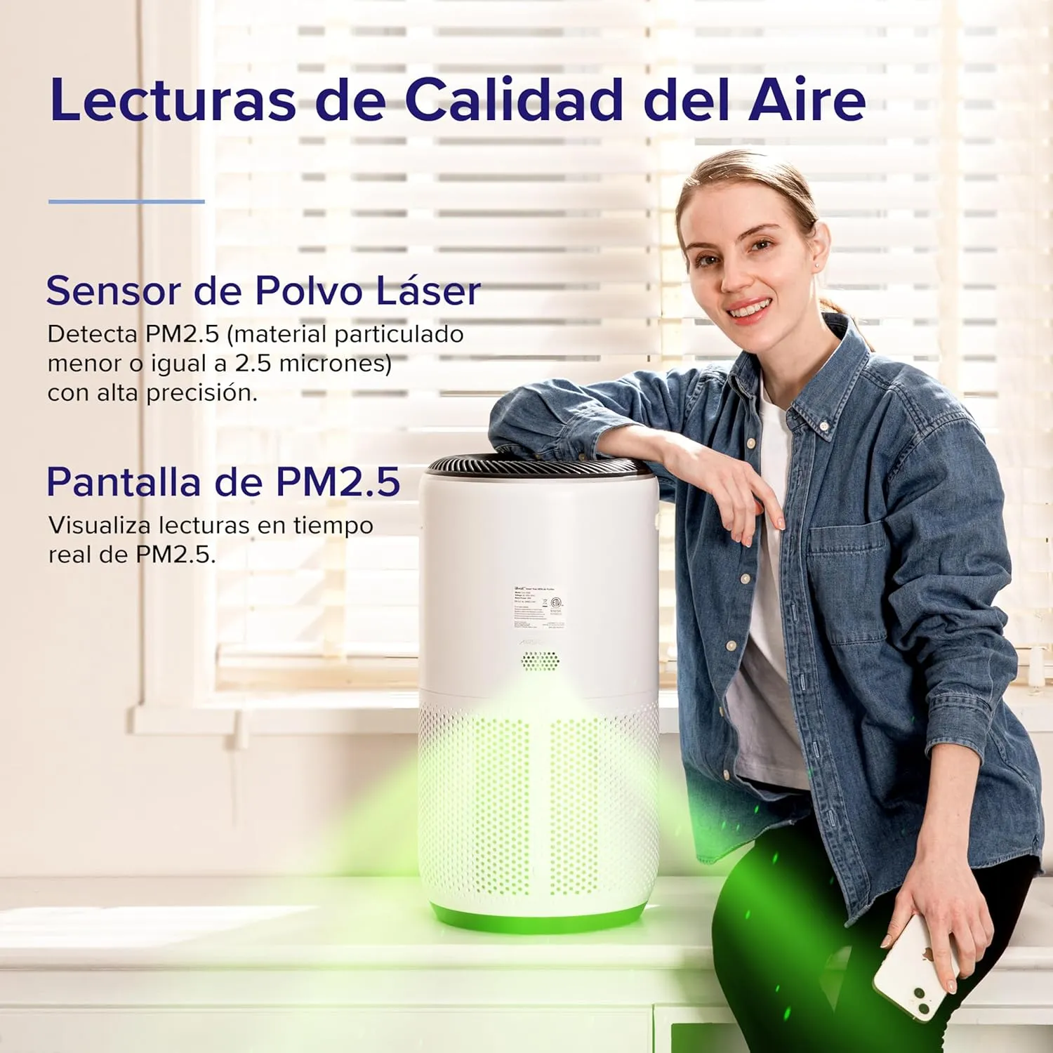 LEVOIT Core 400S Smart Air Purifier, True HEPA, CADR 400 m3/h up to 83 m2, PM2.5 display, app and Alexa, photo 3